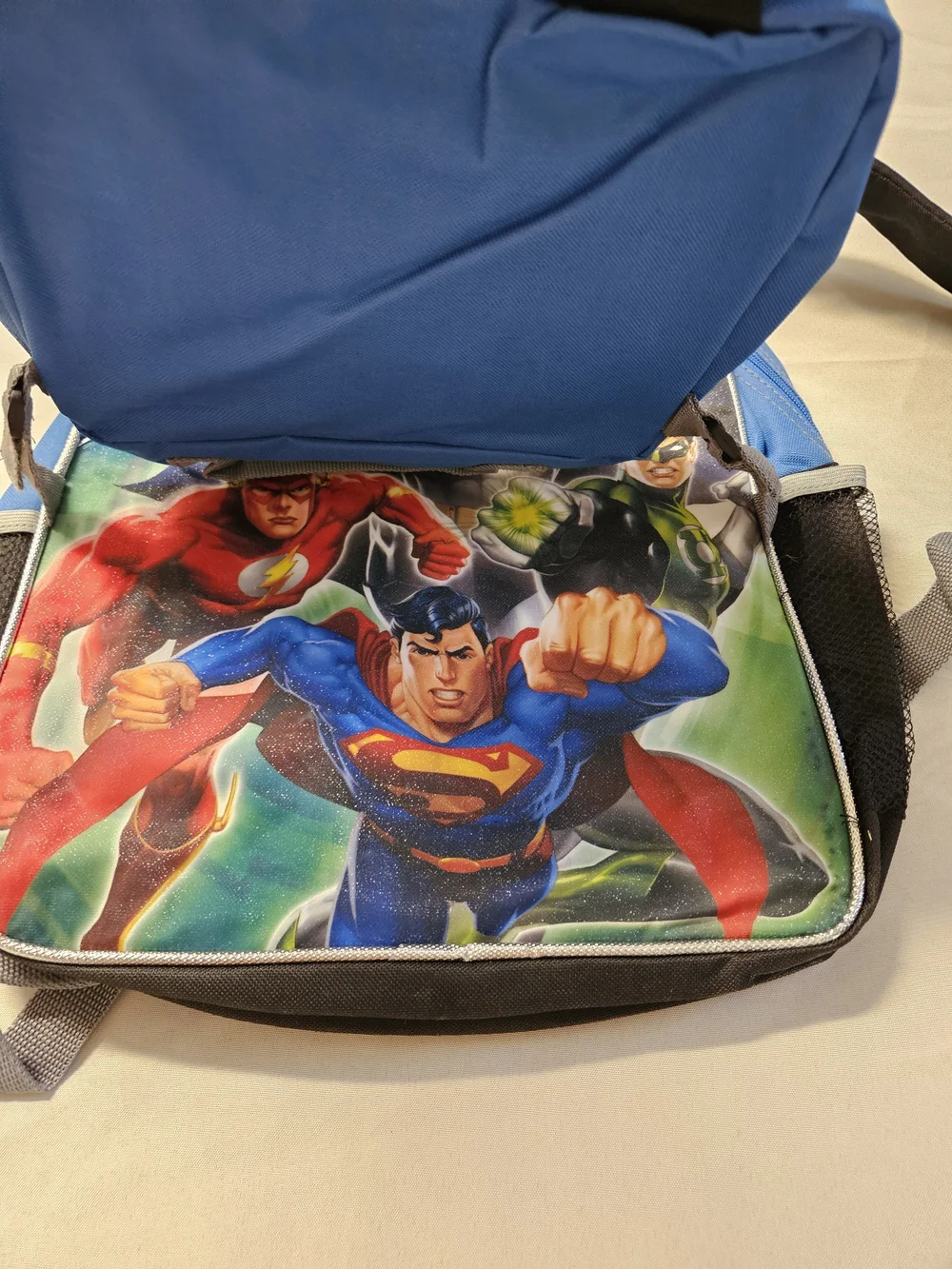 DC Comics Justice League Backpack Lunch Box Set Batman Superman Flash School New